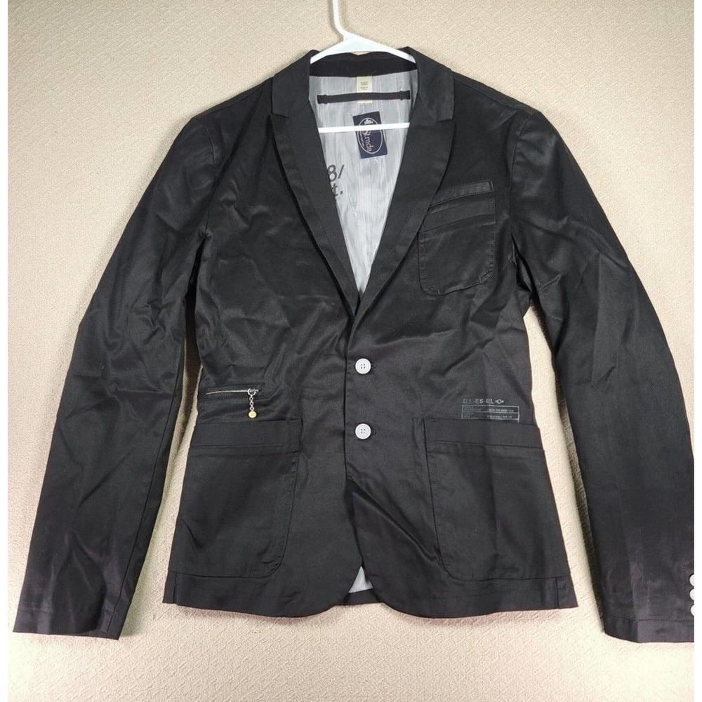 La‎ Strada Jacket Mens XL Sport Coat Blazer Button Cotton Collared Open Vintage